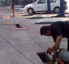 Destape de drenajes con maquina de drenaje y destapa de caños